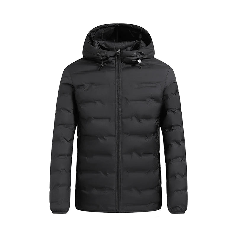Men’s White Duck Down Winter Jacket – Waterproof Hooded Puffer Coat, Thick & Windproof Parka The Clothing Company Sydney