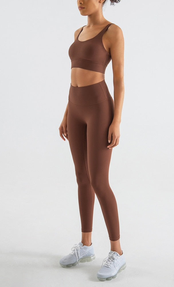 Women's Sports Bra Yoga Underwear Fixed Chest Pad Crop Tops Gym Sports Bras Shockproof Fitness Push Up Workout Bralette The Clothing Company Sydney