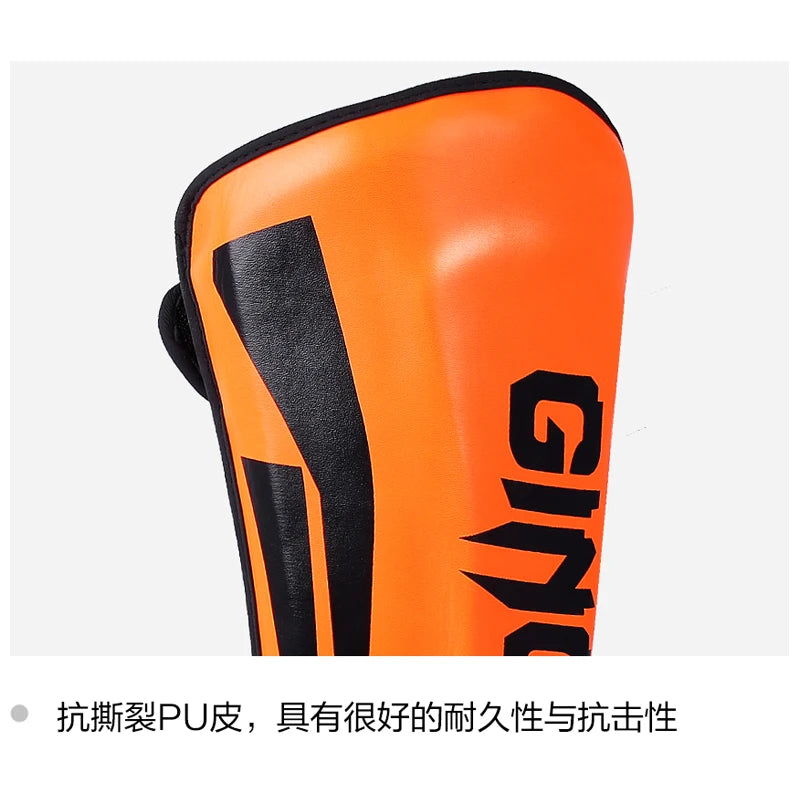 Muay Thai Kickboxing Boxing Shin Guard Pads Martial Arts Leg Protector Taekwondo Ankle Guards - The Clothing Company Sydney