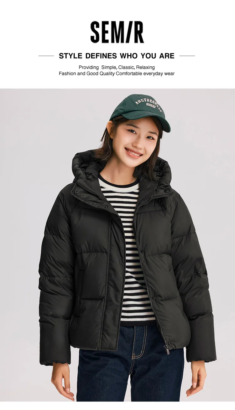Women's Hooded Puffer Down Jacket The Clothing Company Sydney