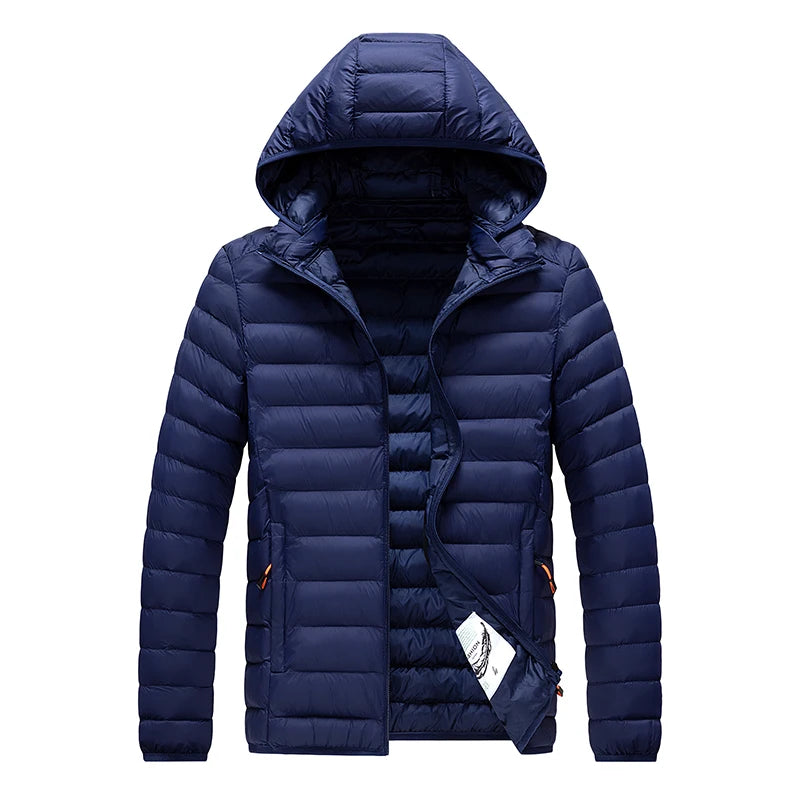 Mens Hooded Casual Puffer Down Jacket The Clothing Company Sydney