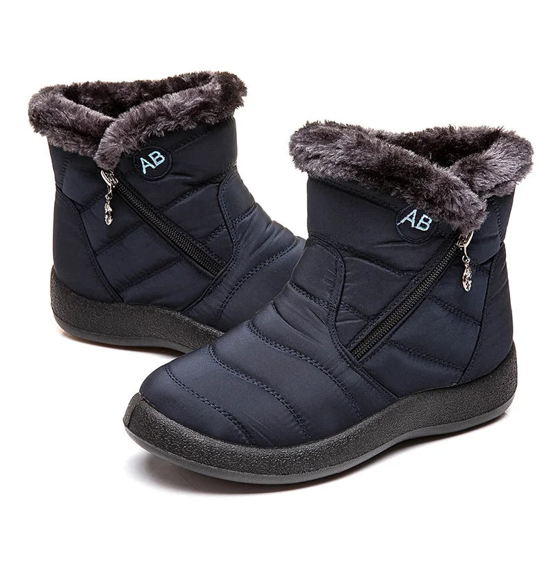 Women's Winter Ankle Boots Snow Low Heels Winter Footwear The Clothing Company Sydney