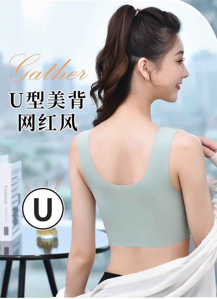 Ice Silk Bras Push Up Sports Bralette Emulsion Pad Sleep Bralette Lingerie Underwear The Clothing Company Sydney