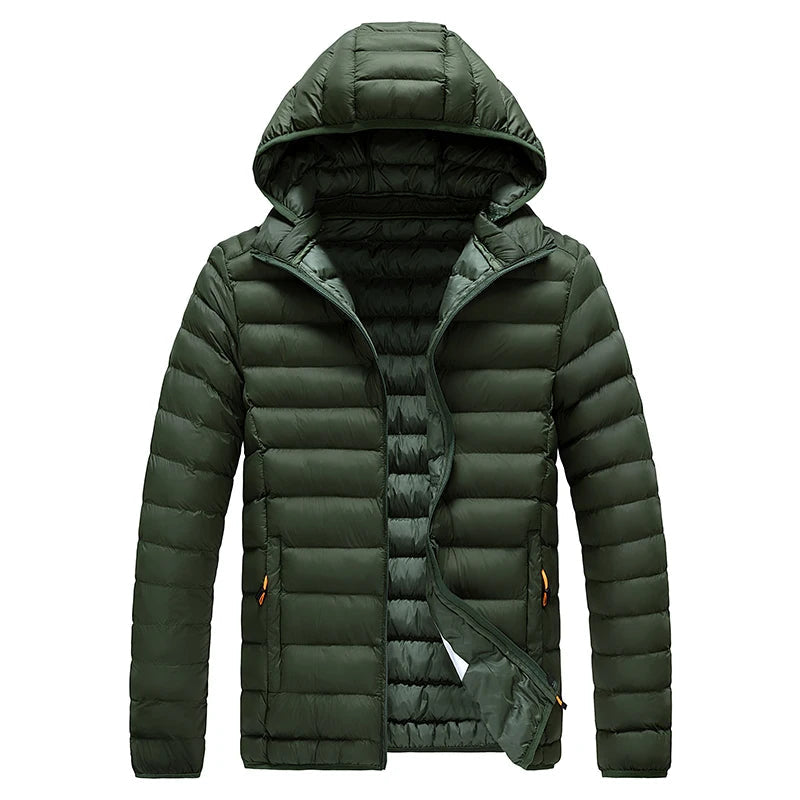 Mens Hooded Casual Puffer Down Jacket The Clothing Company Sydney