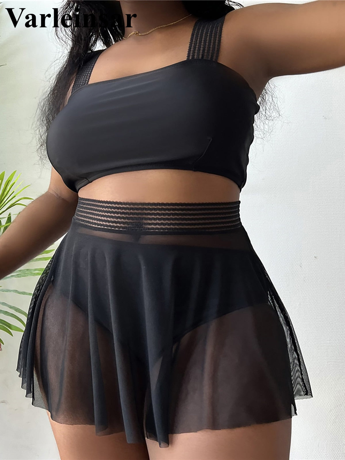 Three Piece With Skirt Bikini Plus Size Large Size Swimwear Women's Swimsuit Bikini set Bather Bathing Suit The Clothing Company Sydney