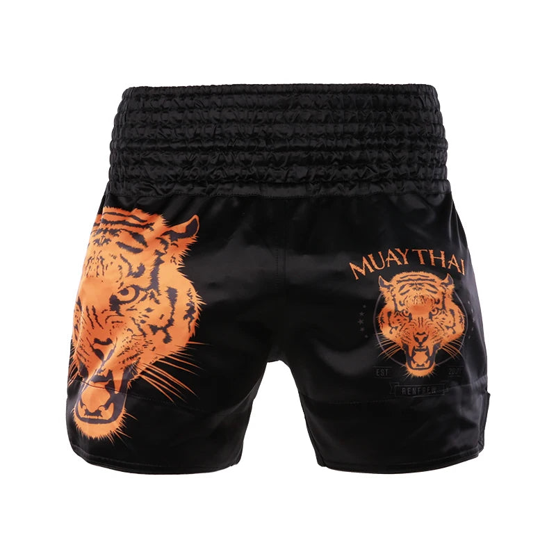 Muay Thai Shorts Embroidery Men's Women's Boxing Training Shorts Kids Kickboxing Grappling Shorts The Clothing Company Sydney