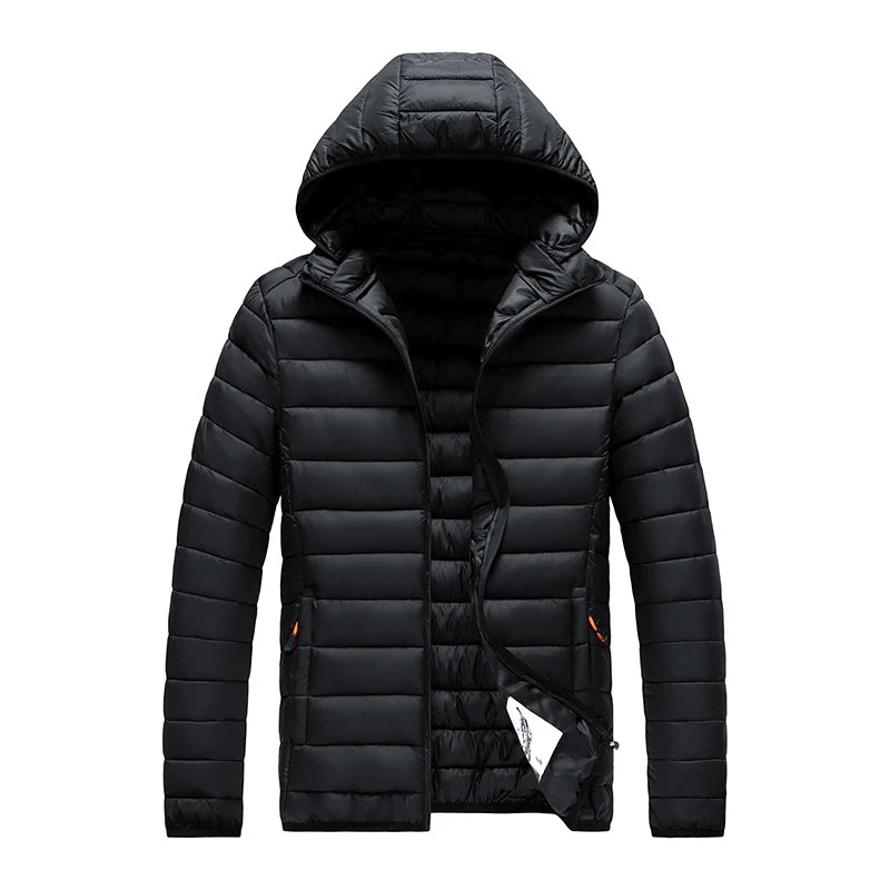 Mens Hooded Casual Puffer Down Jacket The Clothing Company Sydney
