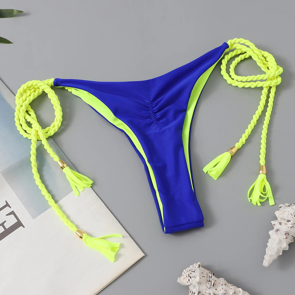 2 Piece Triangle String Bikini Swimsuit Tie Side Thong Swimwear Female Bathing Swimming Suit Summer Beachwear The Clothing Company Sydney