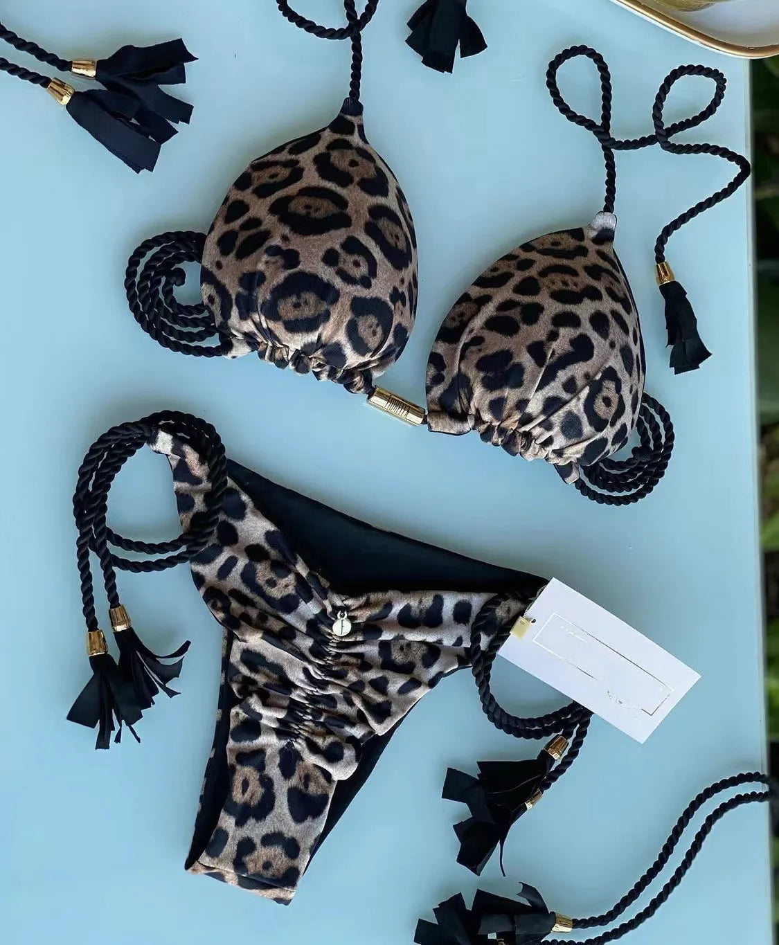 2 Piece Printed Swimwear Rope Bikini Split Swimsuit Bikini Set The Clothing Company Sydney