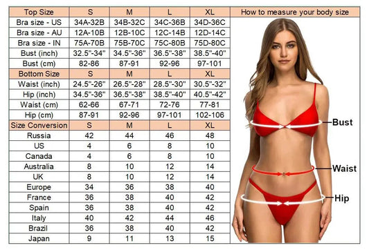 V Shape High Cut Bikini Swimsuit Women's Swimwear Two piece Bikini set Bather Bathing Suit The Clothing Company Sydney