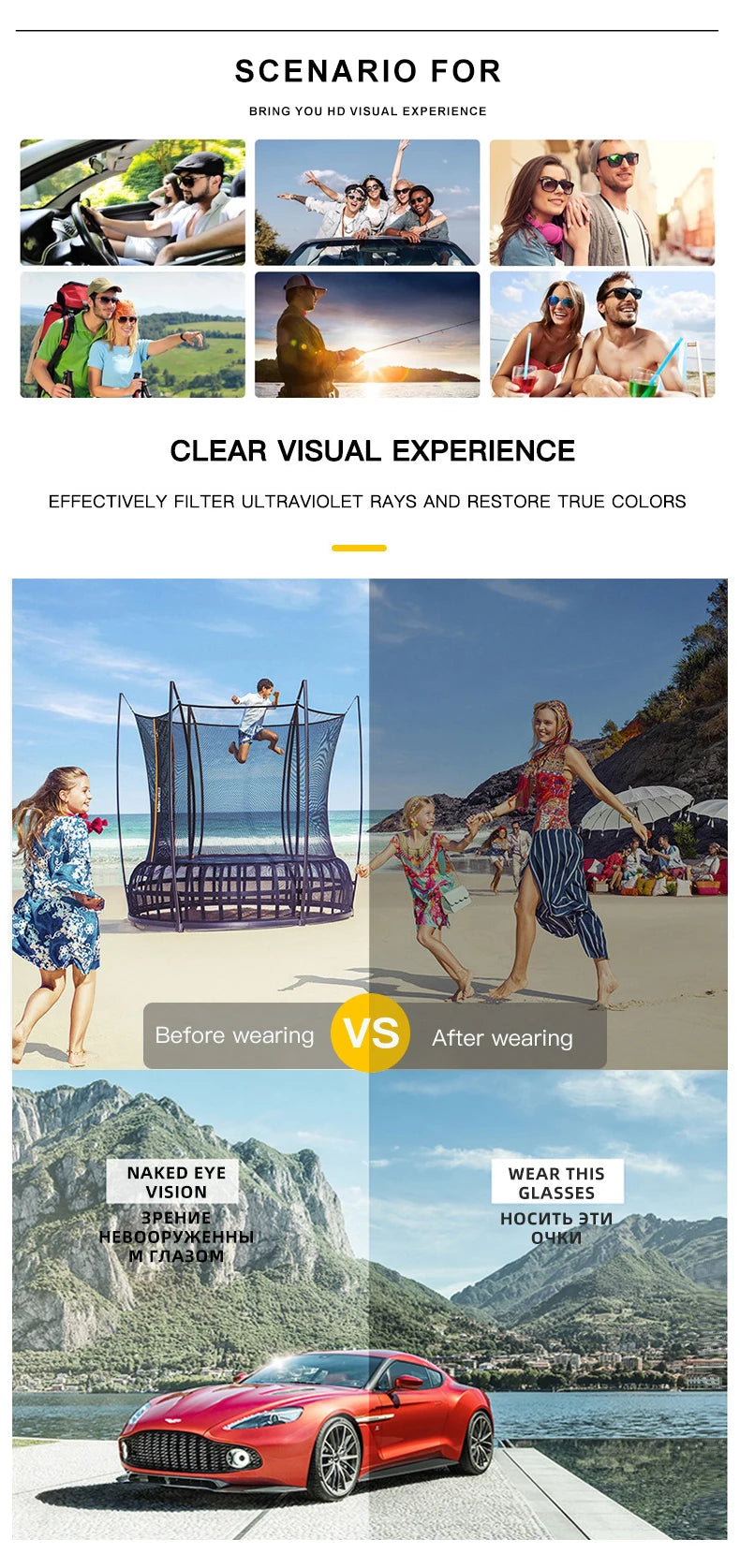 Fashion Aluminum Photochromic Sunglasses Men Women Polarised Sun Glasses Chameleon Anti-glare Driving Sunglasses - The Clothing Company Sydney