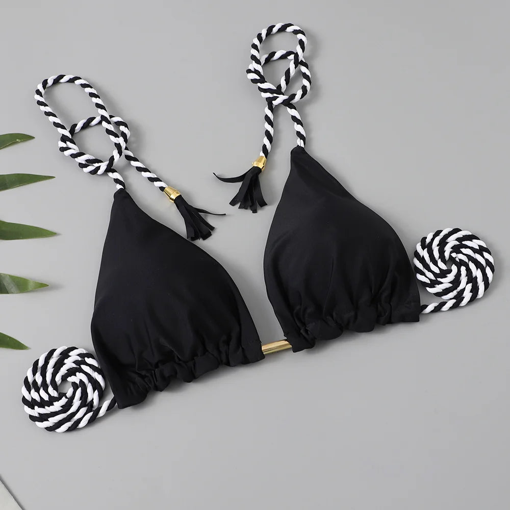 2 Piece Triangle String Bikini Swimsuit Tie Side Thong Swimwear Female Bathing Swimming Suit Summer Beachwear The Clothing Company Sydney