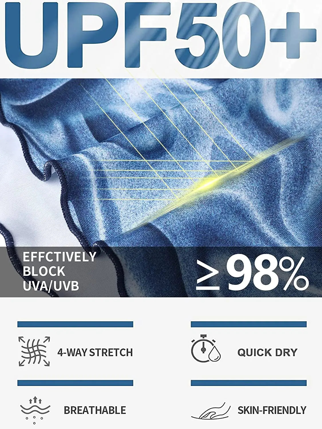 Women's Long Sleeve Rash Guard Shirts Swimwear Rash Guard Top Surf Top Tie Dye Printing Close-fitting Shirt UPF 50+ Top - The Clothing Company Sydney