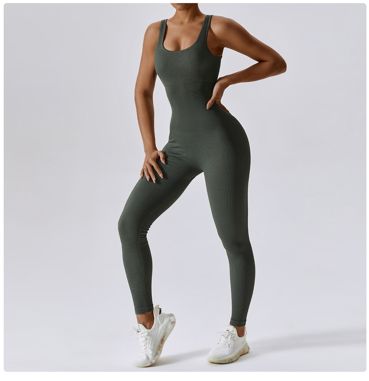 Spring Seamless One-Piece Yoga Clothes Sportswear Women's Gym Push Up Workout Clothes Fitness Sports Stretch Bodysuit Yoga Suit The Clothing Company Sydney