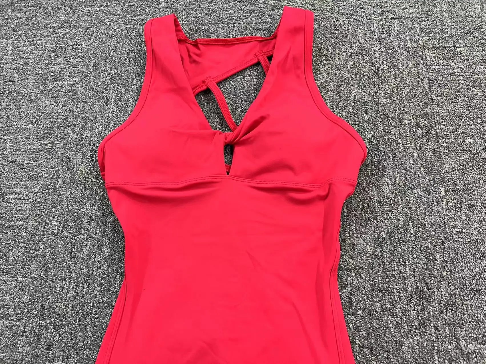 Women's Padded Jumpsuit Sport Yoga Set Bodysuit Fitness Wear Gym Sportswear High Elastic Workout Running Clothes - The Clothing Company Sydney