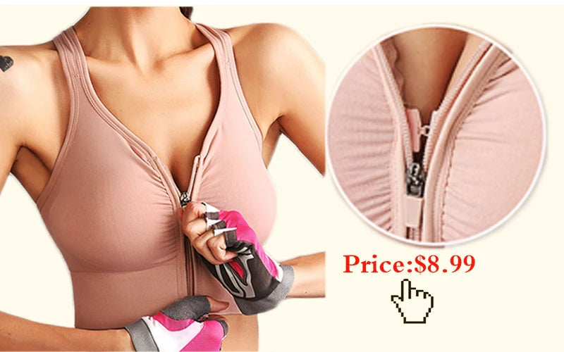 Sports Bra for Women Criss-Cross Back Padded Sports Yoga Bra with Removable Cups Gym Bra Top The Clothing Company Sydney