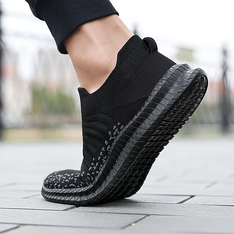 Breathable Casual Lightweight Outdoor Walking Anti-slip Men's Sneakers Slip on Flats Vulcanized Shoes - The Clothing Company Sydney