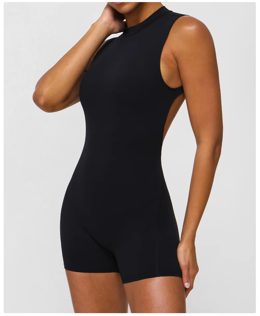 Women's Tracksuit Yoga Set One Piece Fitness Workout Rompers Sportswear Gym Set Workout Clothes Jumpsuit - The Clothing Company Sydney