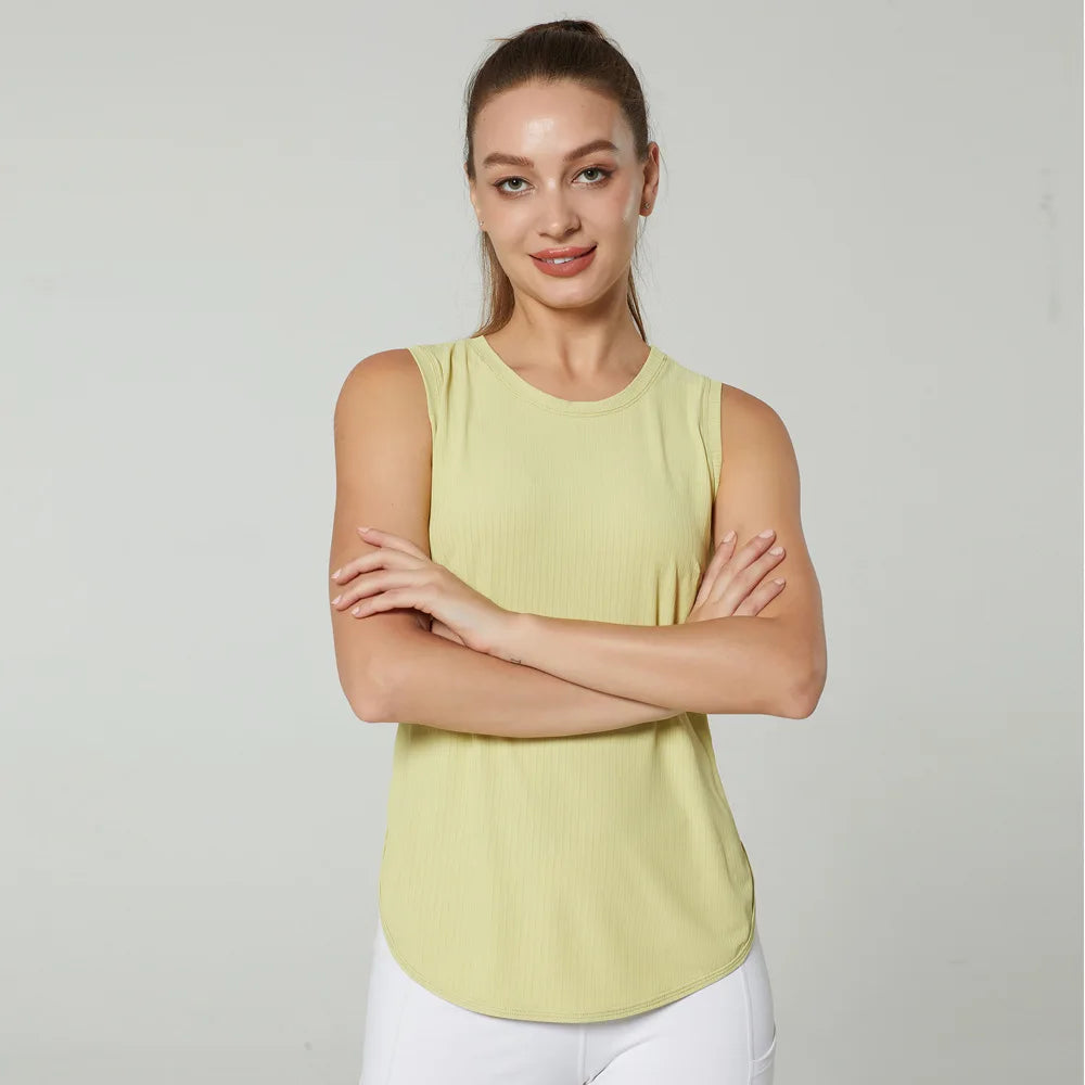 GUTA S-XL Yoga Shirt Women Gym Shirt Quick Dry Sports Shirts  Back Gym Top Women's Fitness Shirt Sleeveless Sports Top Yoga Vest The Clothing Company Sydney