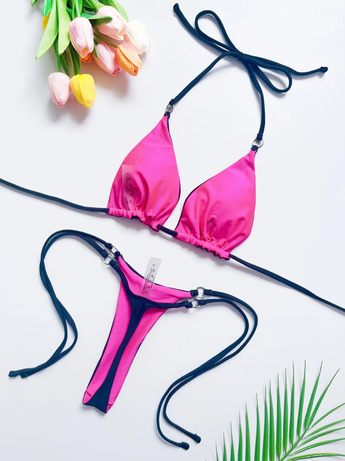 Bandage Bikini Set Women's Swimsuit Two-piece Triangle Swimwear Bathing Suit The Clothing Company Sydney
