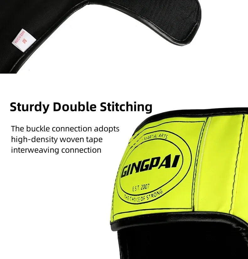 Boxing Shin Guards PU Leather Protect Leggings Equipment Martial Art Muay Thai Leg Taekwondo Feet Ankle Karate Protector The Clothing Company Sydney