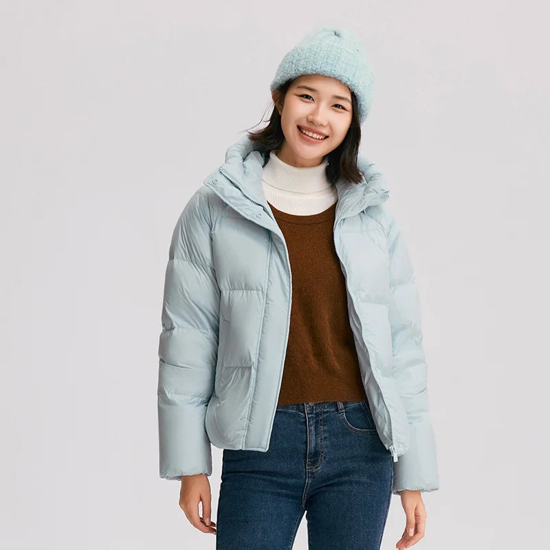 Women's Hooded Puffer Down Jacket The Clothing Company Sydney