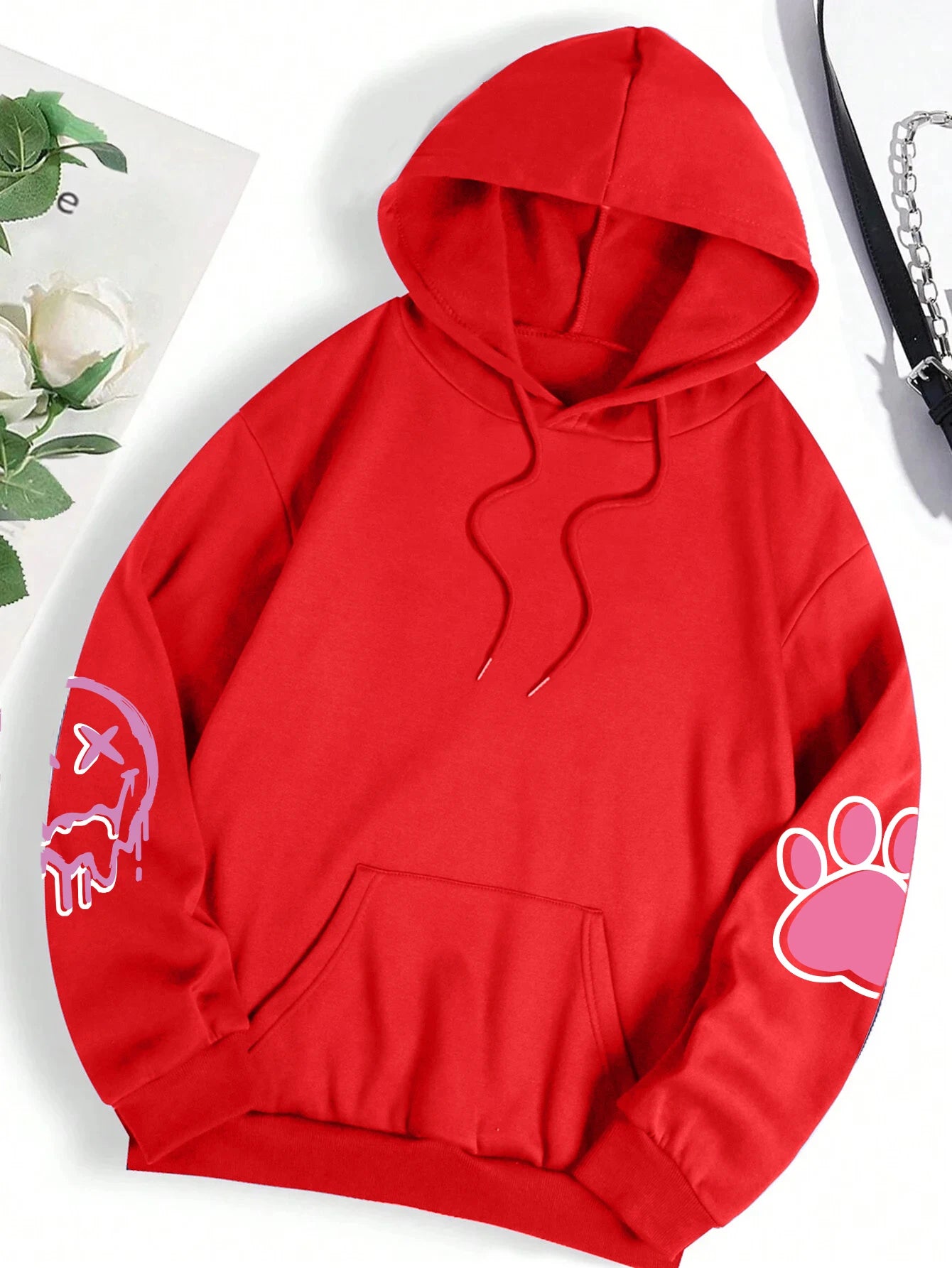 Hip Hop Street Casual Printed Female Hoodie Oversize Loose Sweatshirts Autumn Warm Fleece Clothing Top - The Clothing Company Sydney