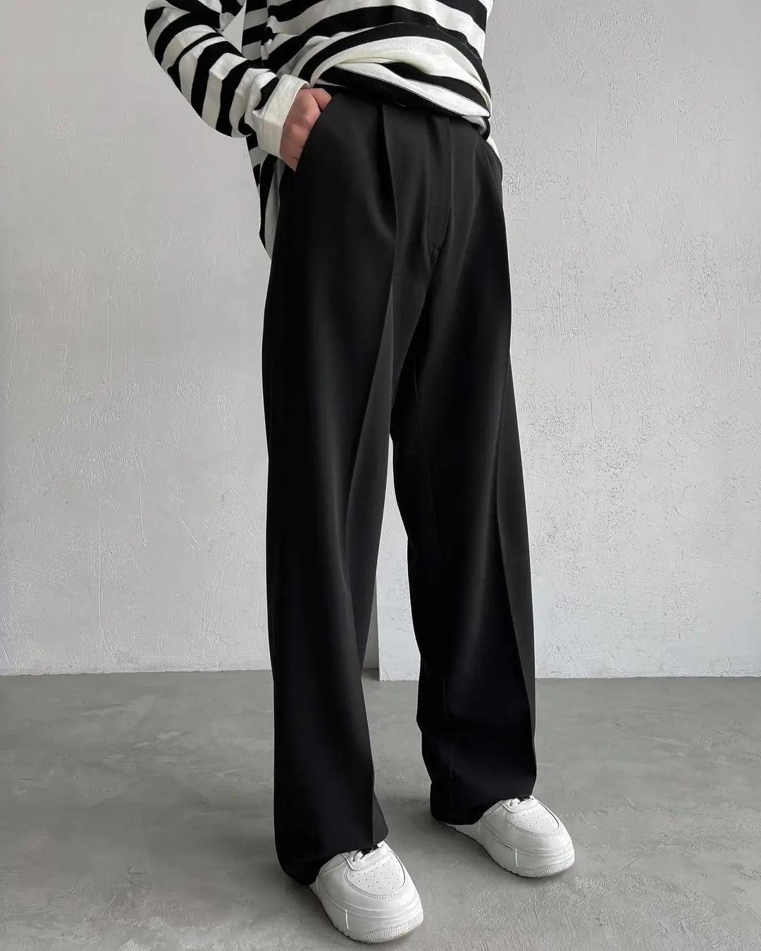 Classic Formal Straight Leg Pants Spring Summer Women's Versatile Casual Wear Loose Fit Wide Leg Pants The Clothing Company Sydney