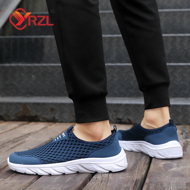 Lightweight Casual Breathable Slip on Male Casual Sneakers Anti-slip Men's Flats Outdoor Walking Shoes - The Clothing Company Sydney