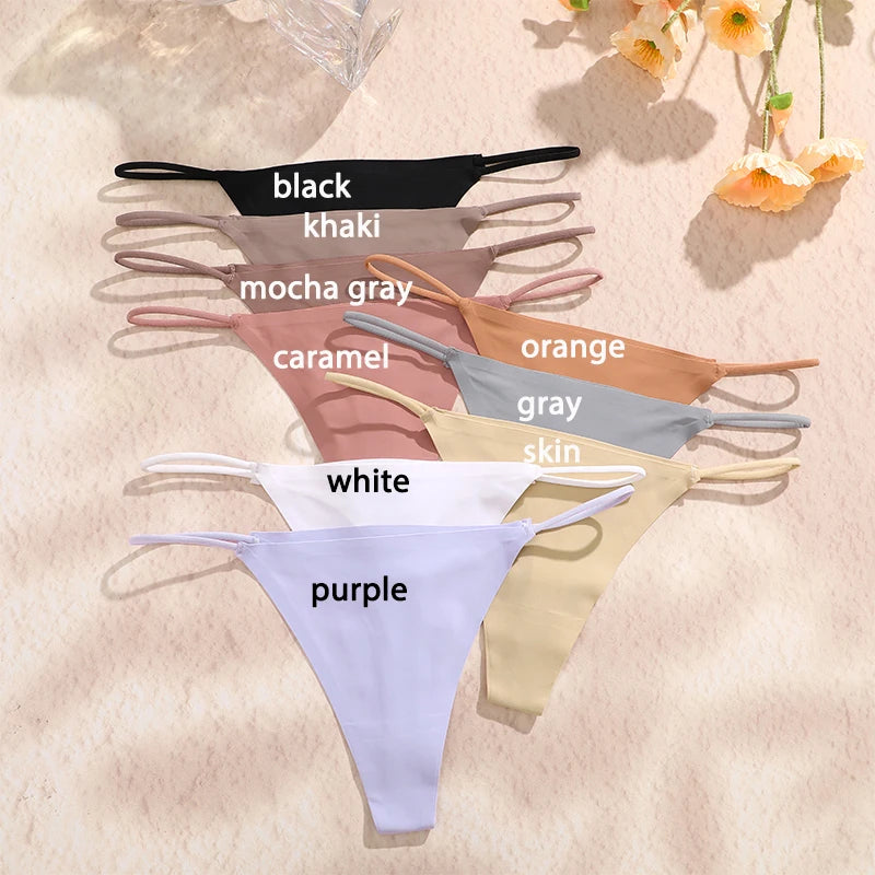 7 Pack Ladies T-back Underpants Stretch Thongs Women Underwear G-string Seamless Panties The Clothing Company Sydney