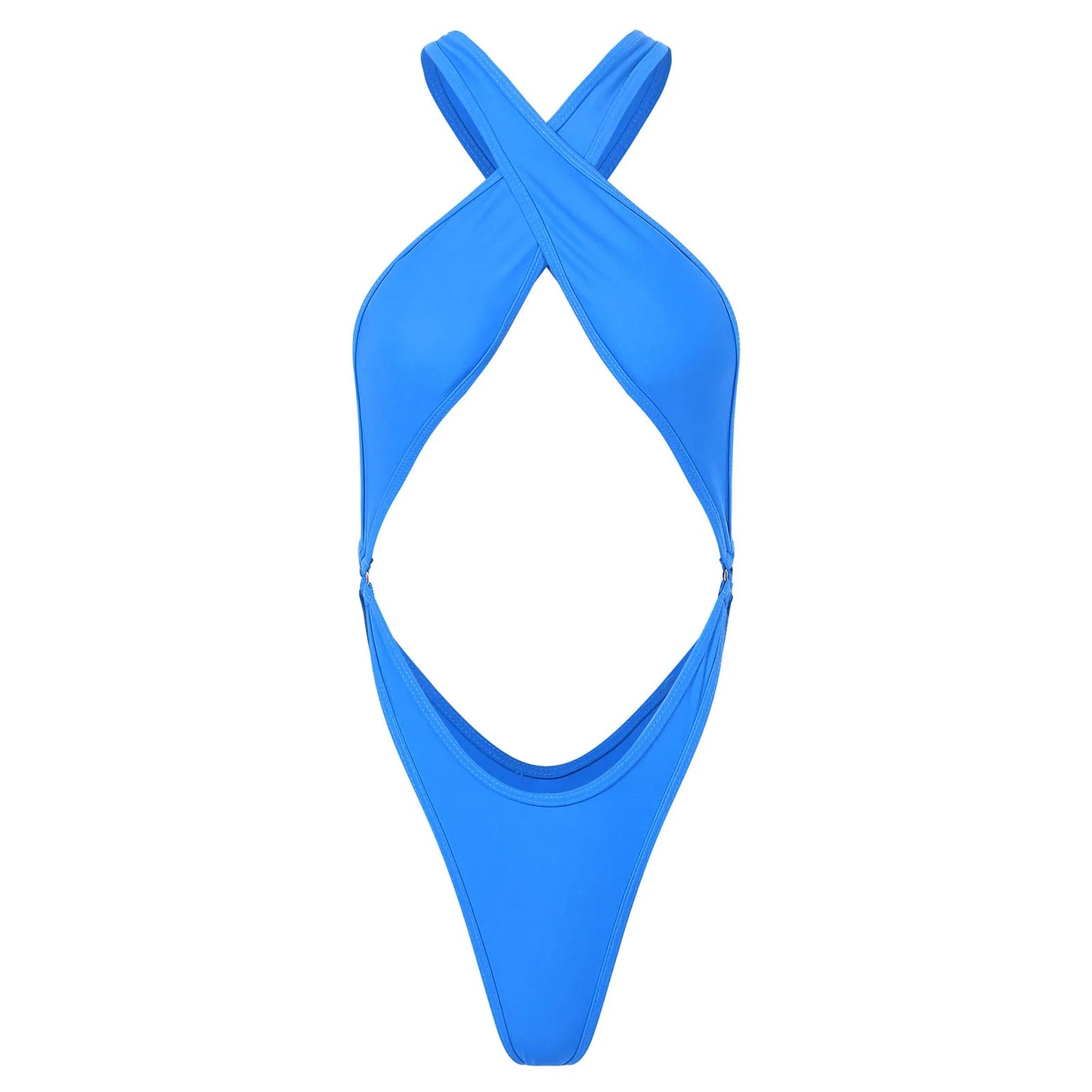 One Piece Womens Bodysuit High Cut Tight Monokini Summer Swimsuit Party Romper Swimwear - The Clothing Company Sydney