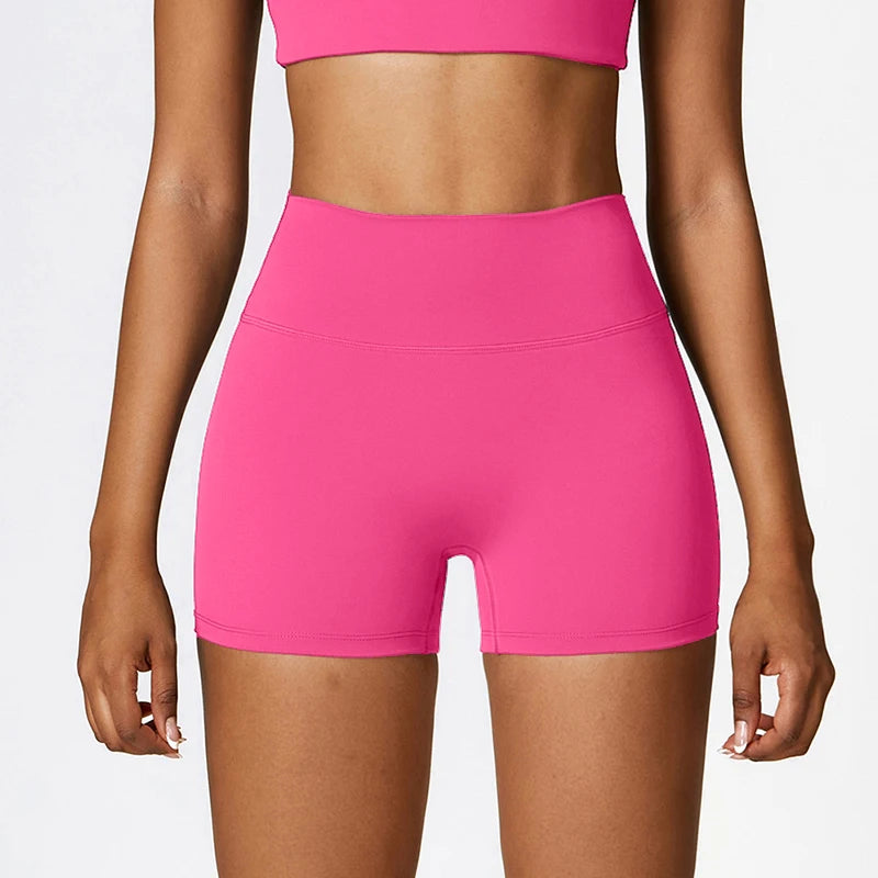 Women's sports High waist fitness running cycling quick dry Breathable Yoga Shorts - The Clothing Company Sydney