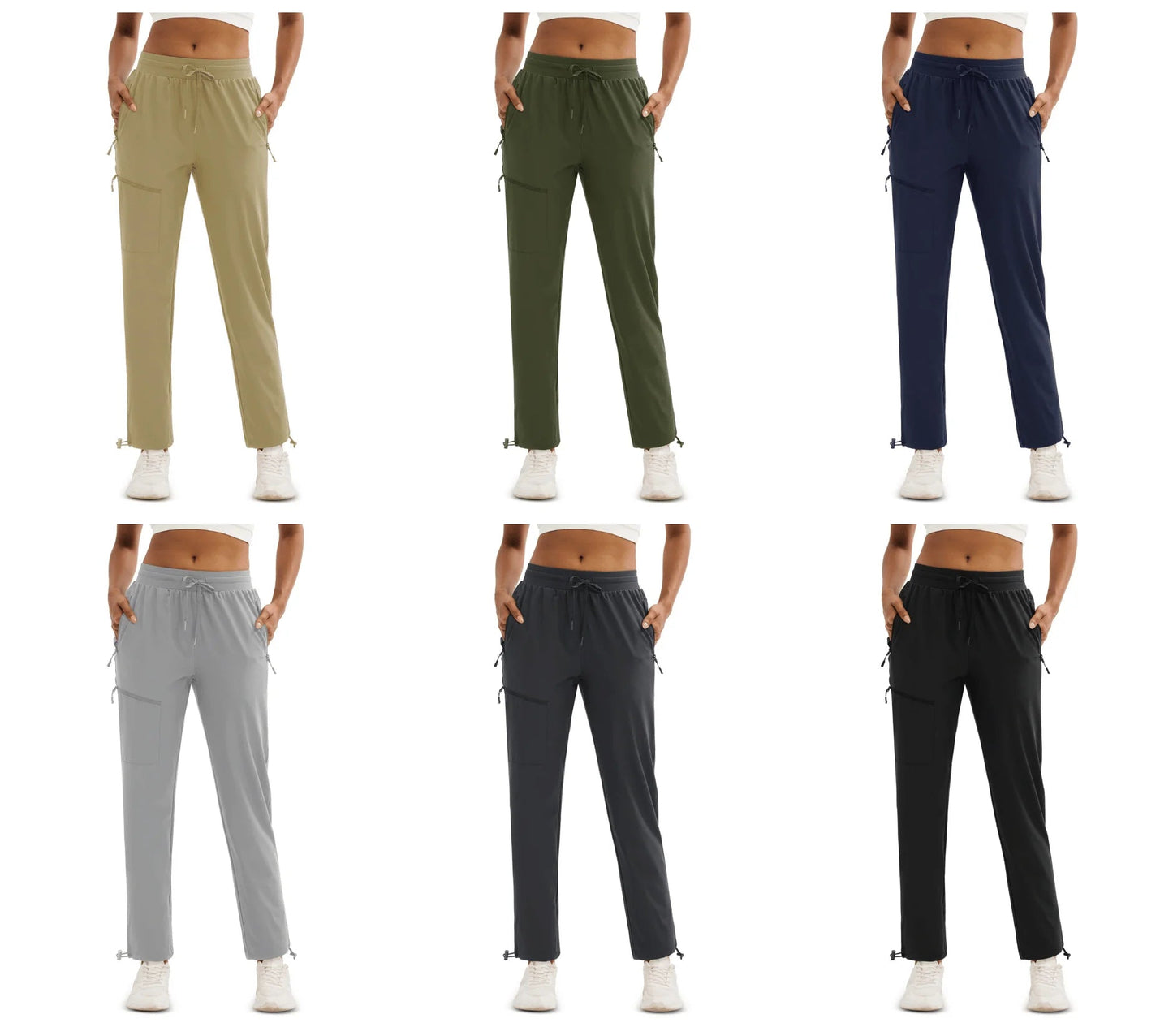 UPF50+ Quick Dry Cargo Pants Womens Outdoor Hiking 4 Pockets Sweatpant Breathable Waterproof UV Protection Trousers The Clothing Company Sydney