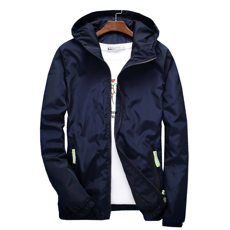 Jacket Men's Large Size Summer Bomber Spring Windbreaker cloth Streetwear Coat Hood 2022 Fashion Male Clothing 7XL Plus Size 6XL The Clothing Company Sydney
