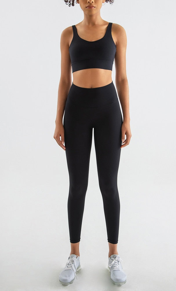 Women's Sports Bra Yoga Underwear Fixed Chest Pad Crop Tops Gym Sports Bras Shockproof Fitness Push Up Workout Bralette The Clothing Company Sydney