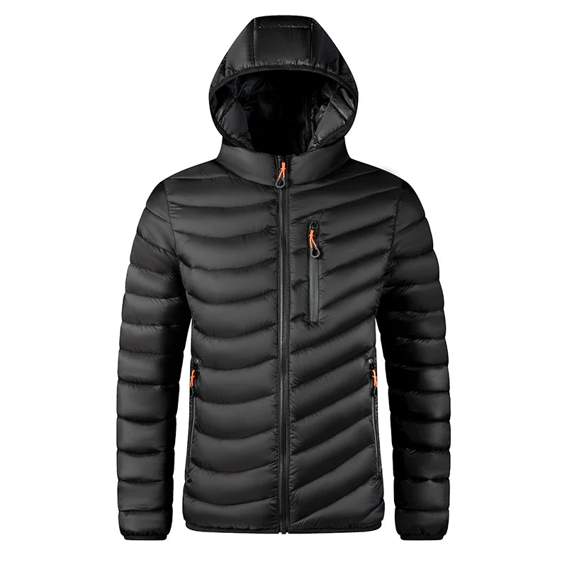 Men’s Hooded Winter Parka – Windproof Thick Casual Jacket with Detachable Hat The Clothing Company Sydney