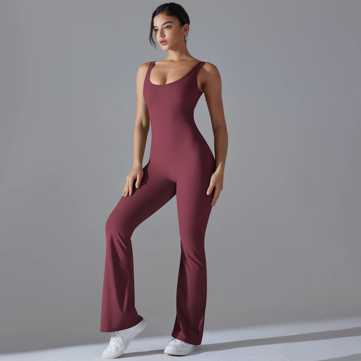 V Back Jumpsuit Gym Set Women Training Yoga Suit Sportswear Sports Fitness Rompers Stretch Workout Bodysuits The Clothing Company Sydney