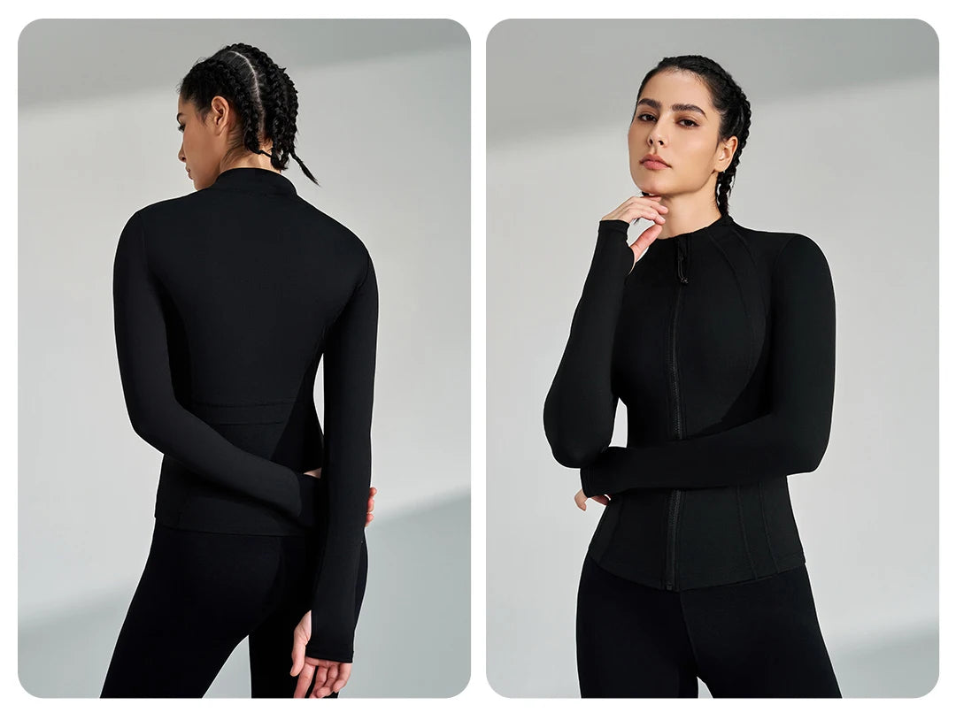 Women's Full Zip Yoga Gym Top Active Jacket The Clothing Company Sydney