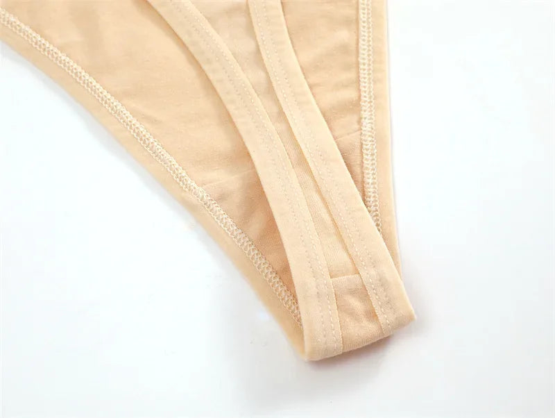 5 Pack Women's Cotton Panties Underwear Low Waist G-String Thongs Breathable Lingerie Set The Clothing Company Sydney