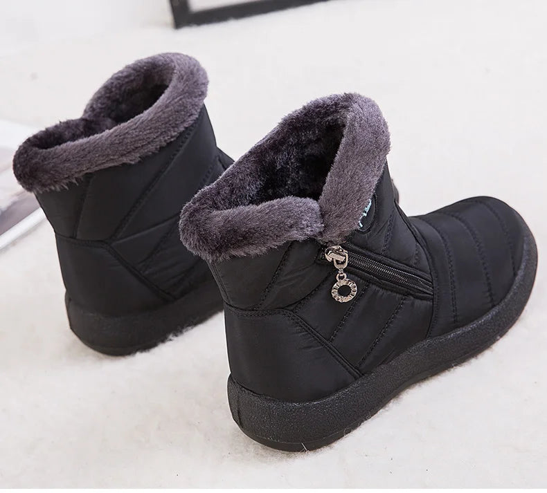 Women's Winter Ankle Boots Snow Low Heels Winter Footwear The Clothing Company Sydney