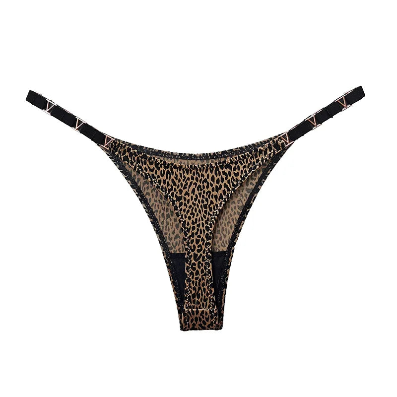 Seamless Thong Women's Underwear Briefs Panties Zebra Flower Low Rise Metal Buckle G String Bikini Undies The Clothing Company Sydney