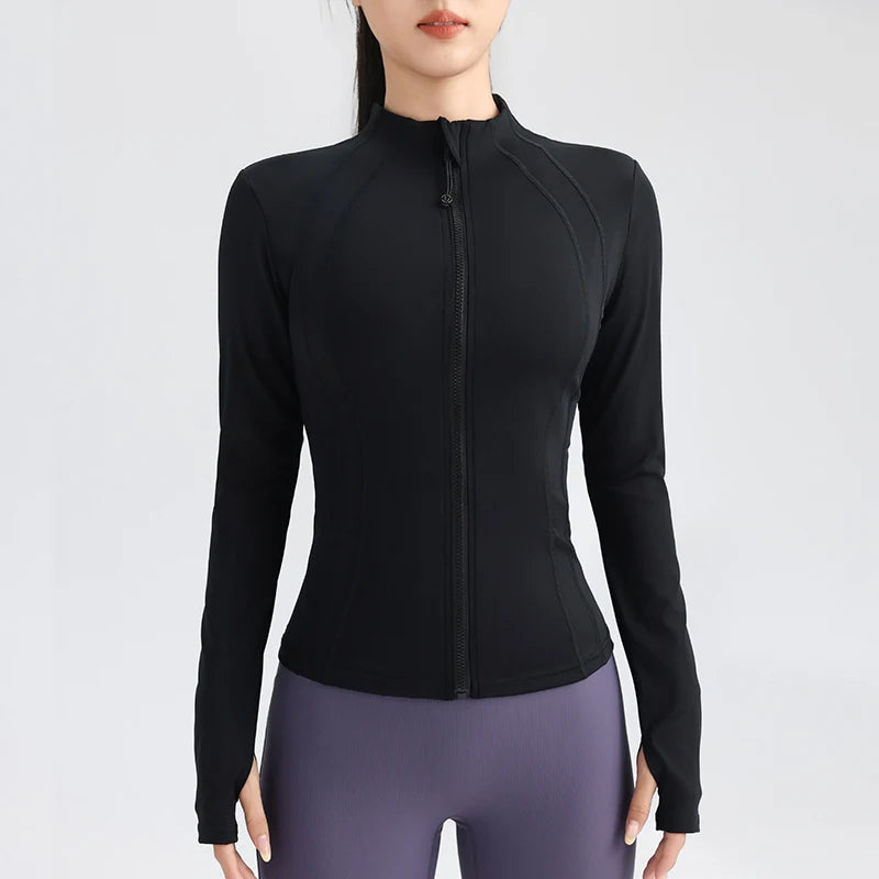 Women's Full Zip Yoga Gym Top Active Jacket The Clothing Company Sydney