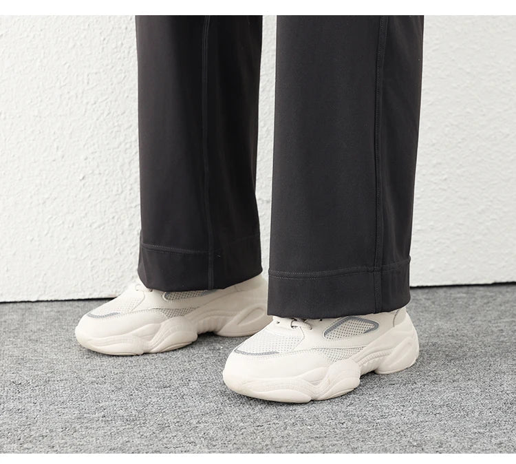 Women's Casual Loose Straight Running Sweatpants Wide Leg Drawstring Design With Side Pockets Leggings Yoga Pants The Clothing Company Sydney