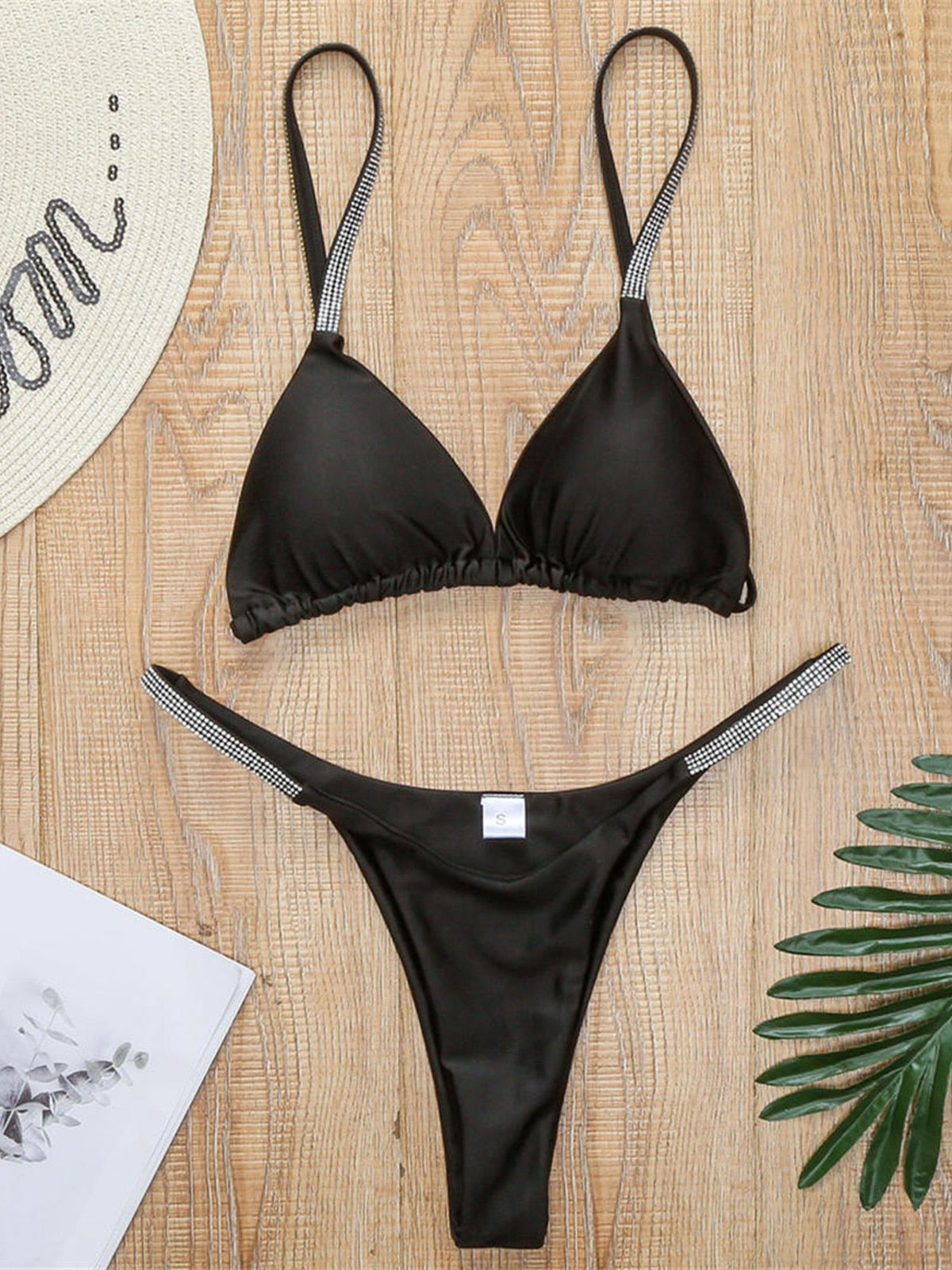 Sequins Padded Mini Bikini Swimsuit Swimwear Two piece Micro Bikini set Bather Bathing Suit The Clothing Company Sydney