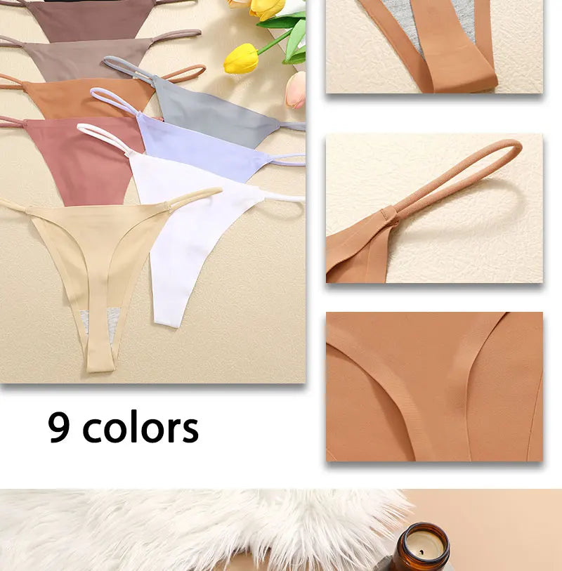 7 Pack Ladies T-back Underpants Stretch Thongs Women Underwear G-string Seamless Panties The Clothing Company Sydney