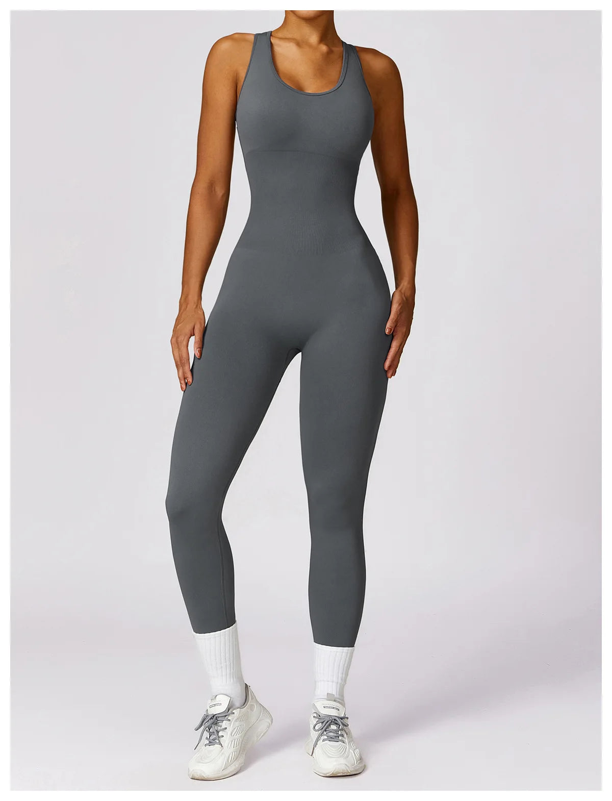 Seamless Gym Sport Jumpsuit Women Sportswear Hollow Backless Scrunch Fitness Overalls Push Up One Pieces Outfit Yoga Wear The Clothing Company Sydney