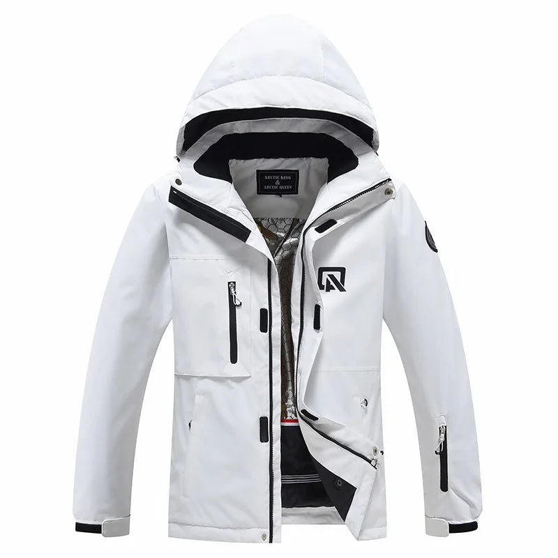 2 Piece Ski Sets for Women Ski Jackets and Pants Men Snowsuit Snowboard Coat Outfits Warm Hooded Waterproof Windproof Matching Set - The Clothing Company Sydney