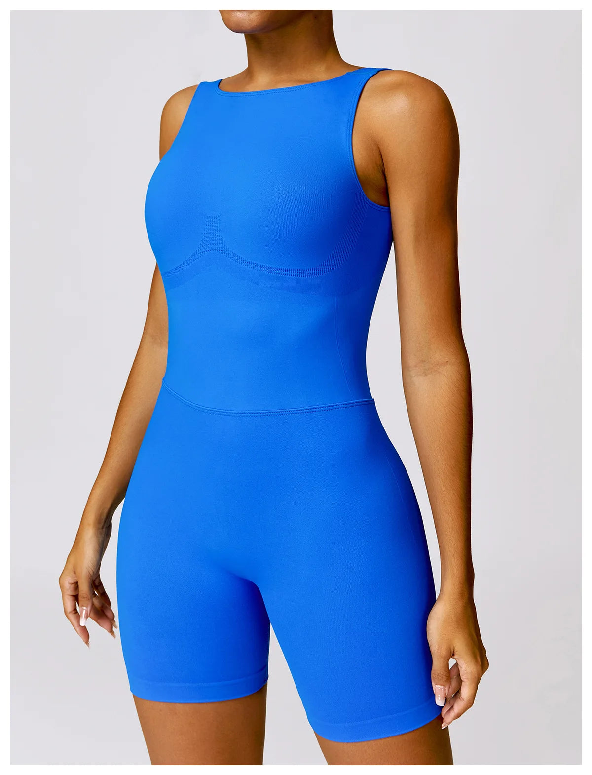 Yoga Set One-Piece Seamless Hollowed Out Women's Jumpsuits Gym Push Up Workout Fitness Bodysuit - The Clothing Company Sydney