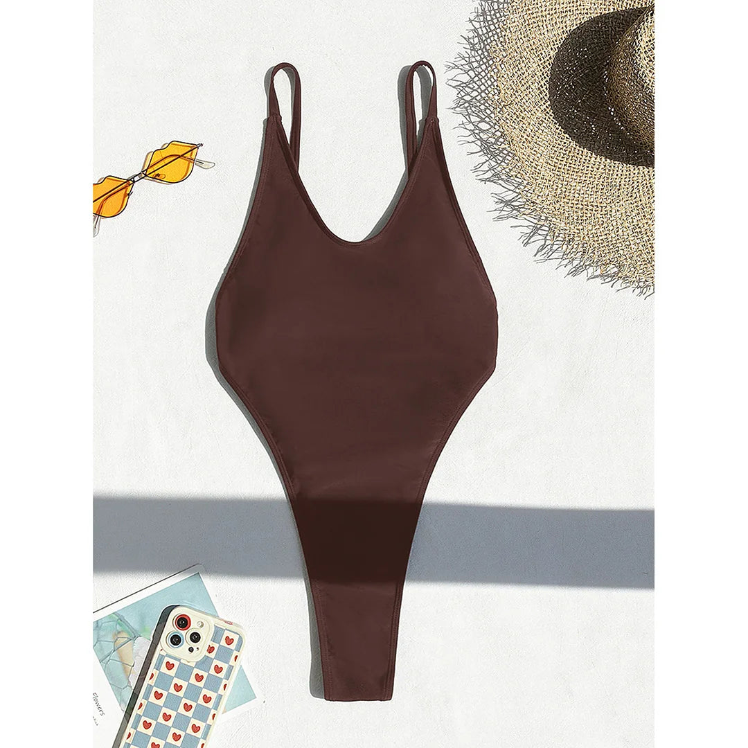 Backless String Mini Micro Thong Women Swimwear One Piece Swimsuit Female Bather Bathing Suit