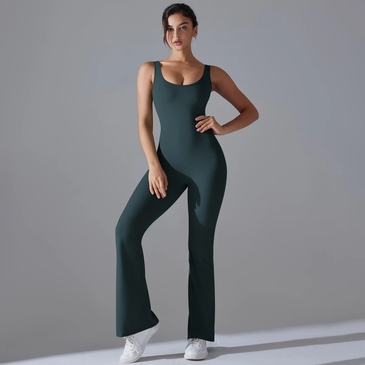 V Back Jumpsuit Gym Set Women Training Yoga Suit Sportswear Sports Fitness Rompers Stretch Workout Bodysuits The Clothing Company Sydney
